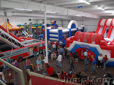 Jump Zone Birthday Party Indoor Inflatable Jumping Party Bounce Play